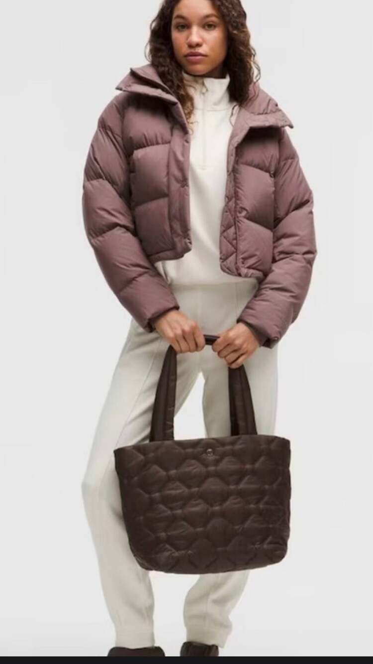 Lululemon Quilty Pleasures Tote Bag Medium 12L Walnut Crunch SOLD OUT